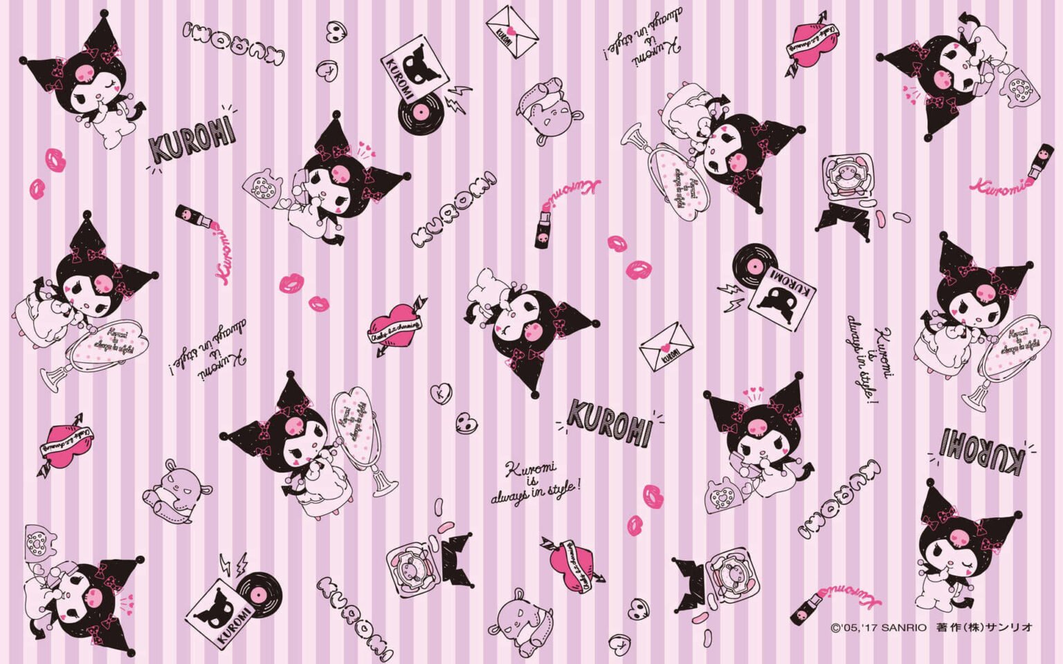 Kuromi A5 Size Pencil Case [4 Pack]