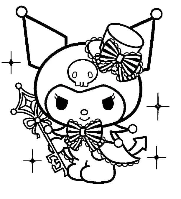 sanrio coloring pages kuromi