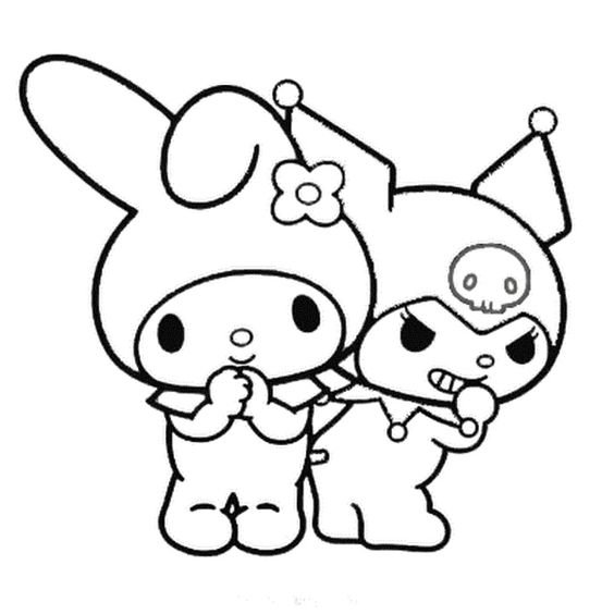 How to Draw Kuromi and My Melody