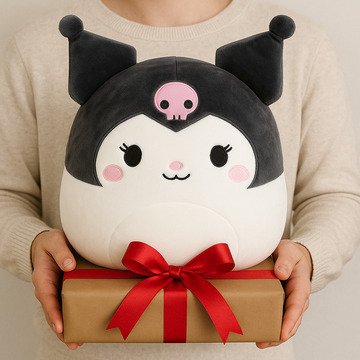 Gifting a Kuromi Squishmallow